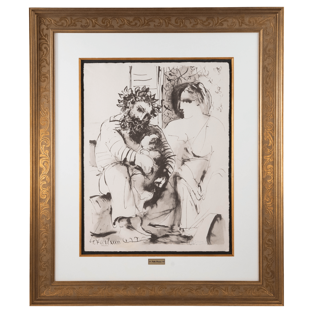 Pablo Picasso: La Scene de Famille, La Flûte Double Art G S Pawn