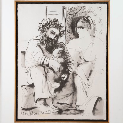 Pablo Picasso: La Scene de Famille, La Flûte Double Art G S Pawn