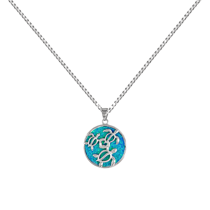 Sterling Silver Mosaic Opal Honu Sea Turtles Pendant
Gold & Silver Pawn Shop