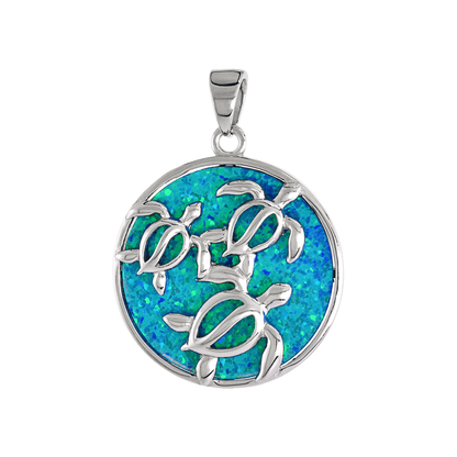 Sterling Silver Mosaic Opal Honu Sea Turtles Pendant
Gold & Silver Pawn Shop