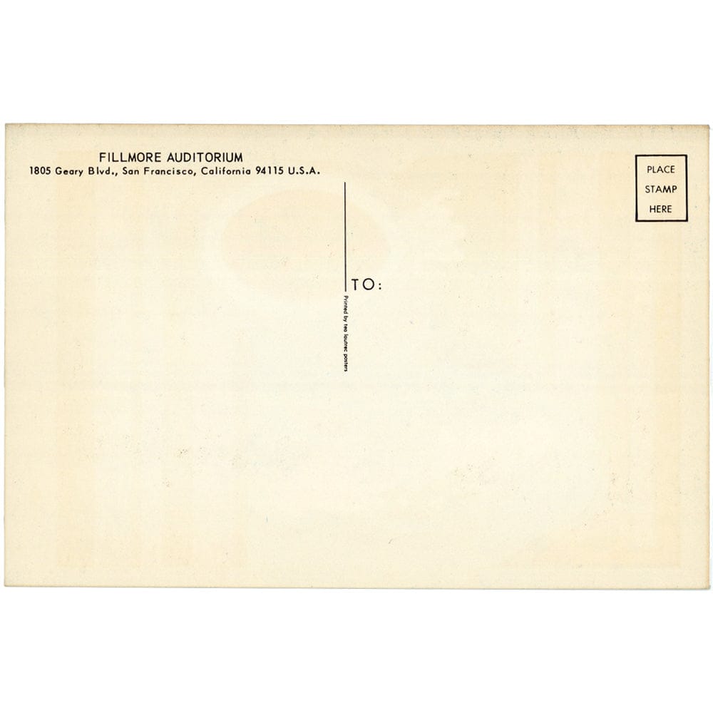 The Doors and Chuck Berry: Original 1967 Postcard BG99 Art Gold & Silver Pawn Shop