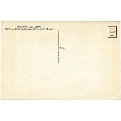 The Doors and Chuck Berry: Original 1967 Postcard BG99 Art Gold & Silver Pawn Shop