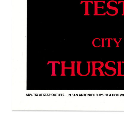 Slayer: Touring the Abyss 1991, Original Hand Signed Poster Art Gold & Silver Pawn Shop