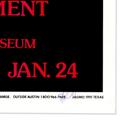 Slayer: Touring the Abyss 1991, Original Hand Signed Poster Art Gold & Silver Pawn Shop