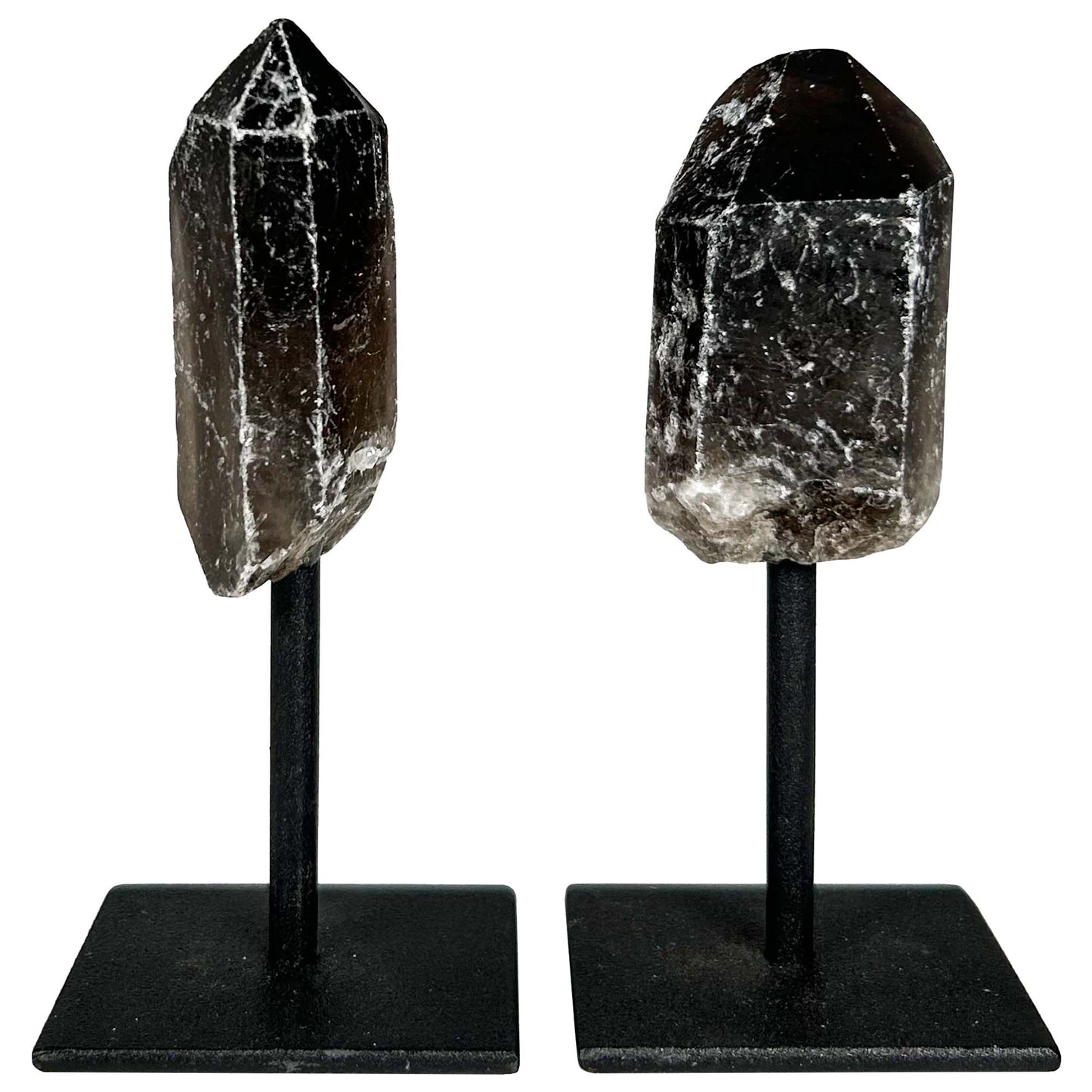 Smokey Quartz Crystal Point on Stand