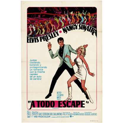 A Todo Escape (Speedway) : Original One Sheet Movie Poster, 1968 Art G S Pawn