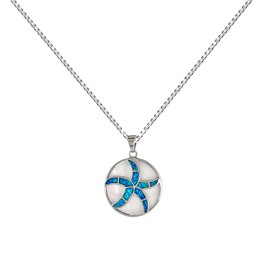 Sterling Silver Mosaic Opal Starfish Mother of Pearl Pendant
Gold & Silver Pawn Shop