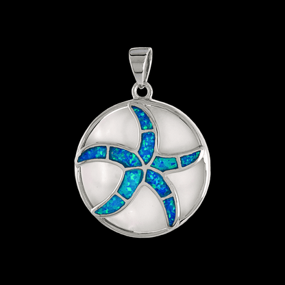 Sterling Silver Mosaic Opal Starfish Mother of Pearl Pendant
Gold & Silver Pawn Shop