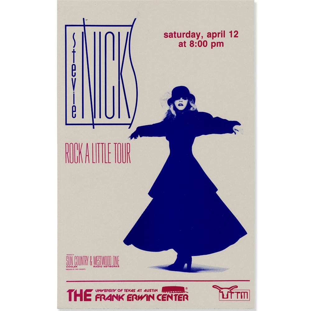 Stevie Nicks: Rock a Little Tour 1986, Original Poster Art Gold & Silver Pawn Shop