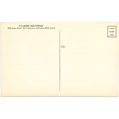 Jefferson Airplane & Jimi Hendrix: Original 1967 Summer Series Postcard BG69 Art Gold & Silver Pawn Shop