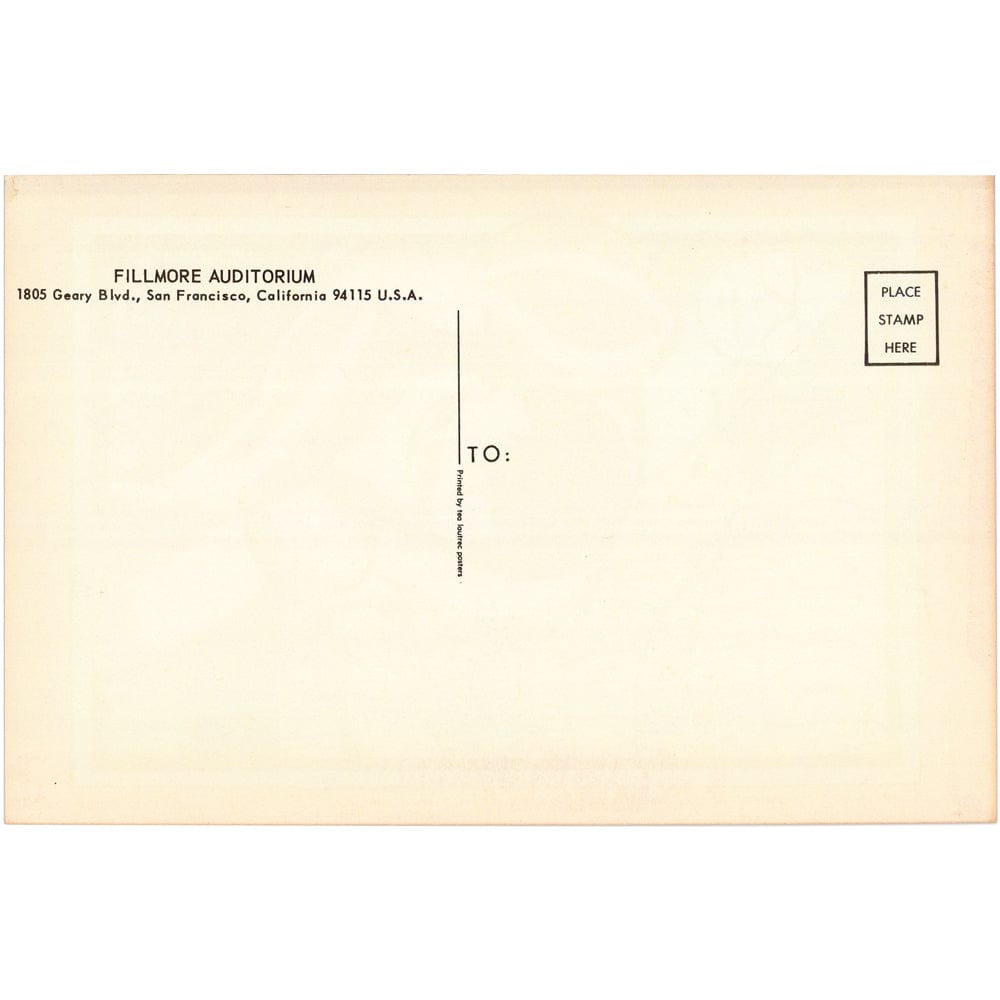 The Doors and Procol Harum: Original 1967 Postcard BG93 Art Gold & Silver Pawn Shop