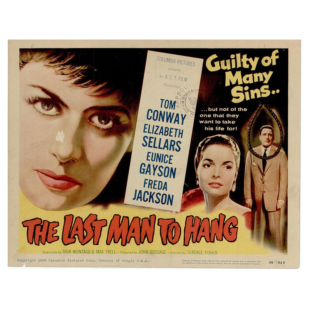 The Last Man to Hang - Movie Lobby Card