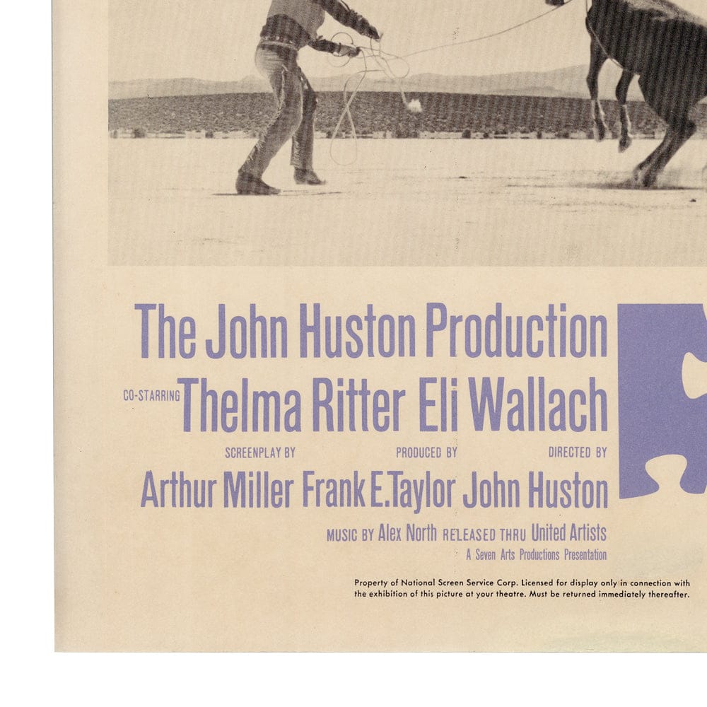 The Misfits: Original Movie Window Card, 1961 Art G S Pawn