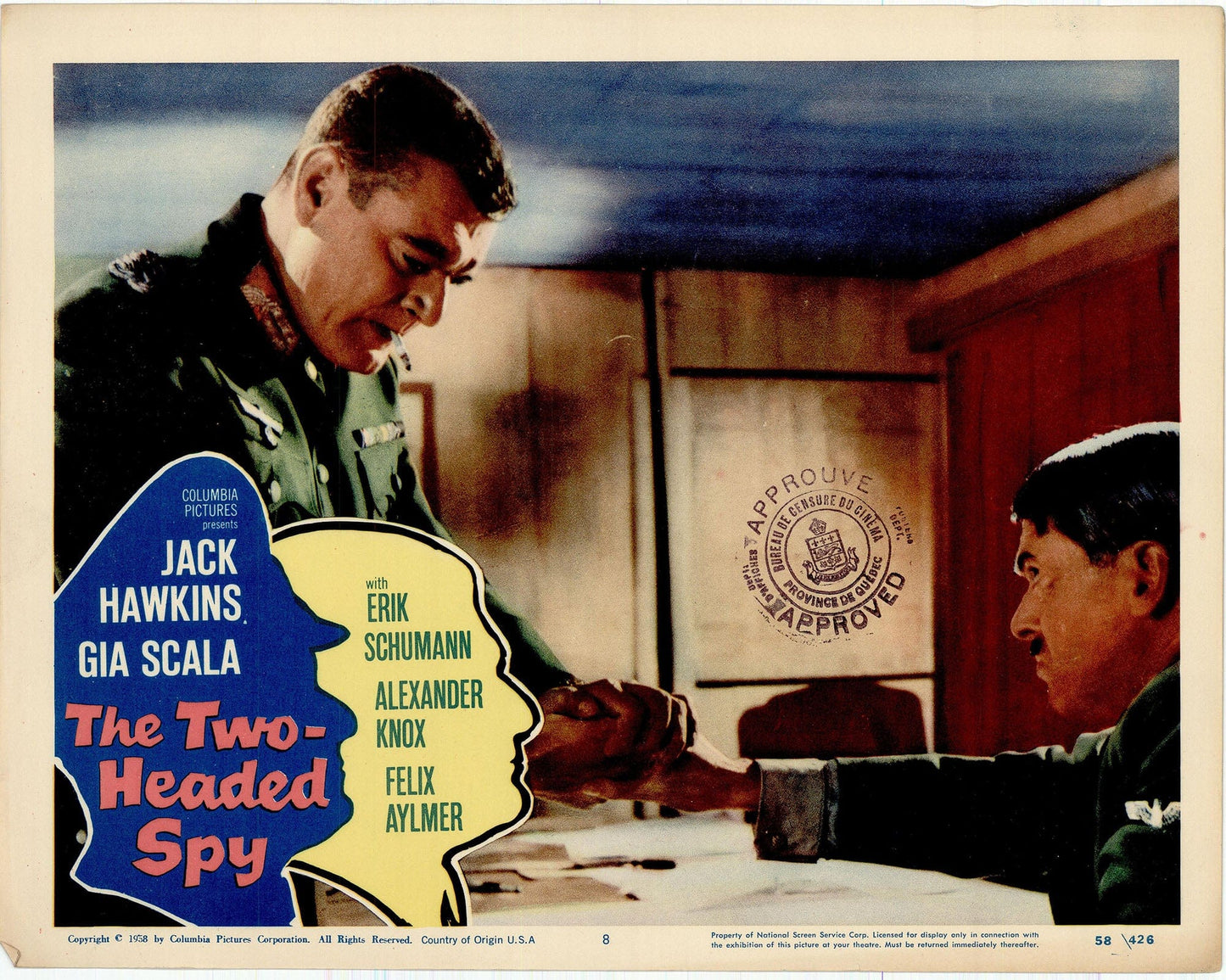 The Two Headed Spy - Movie Lobby Card