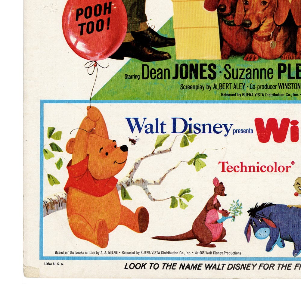 The Ugly Dachshund: Original Movie Window Card, 1966 Art G S Pawn