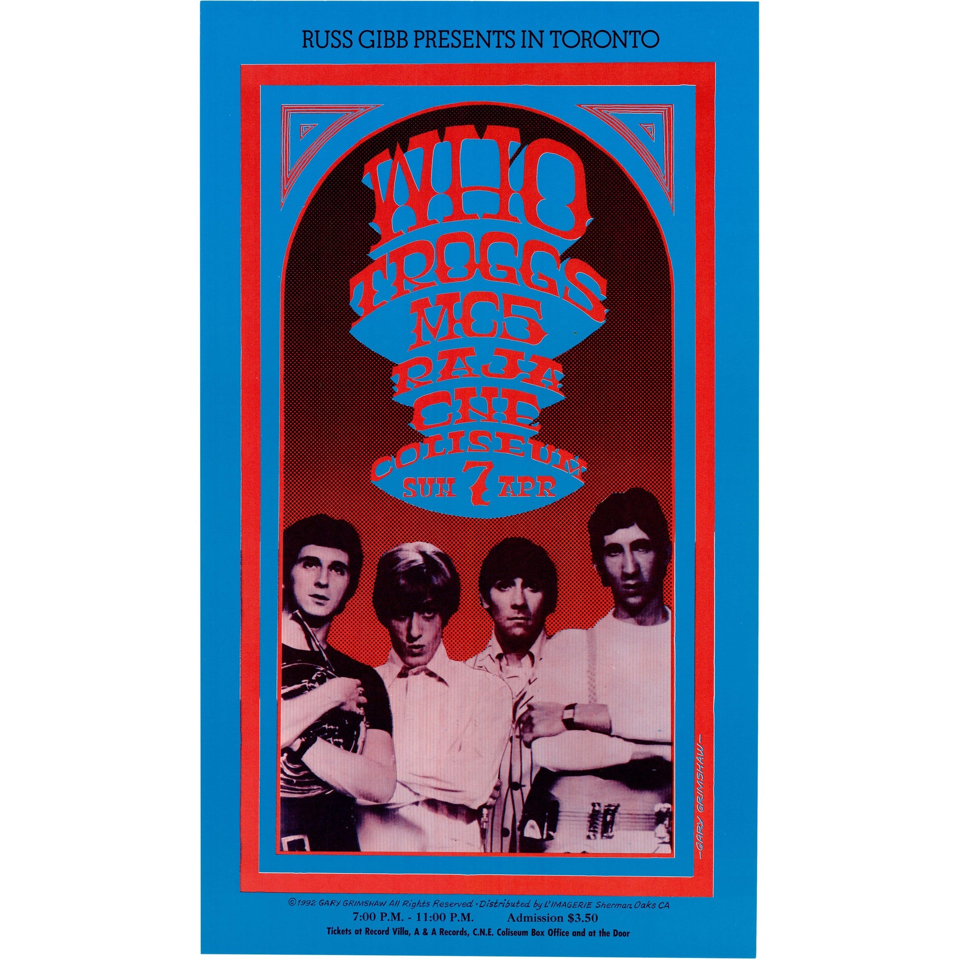 The Who in Toronto: 1968, Original Second Printing Art Gold & Silver Pawn Shop