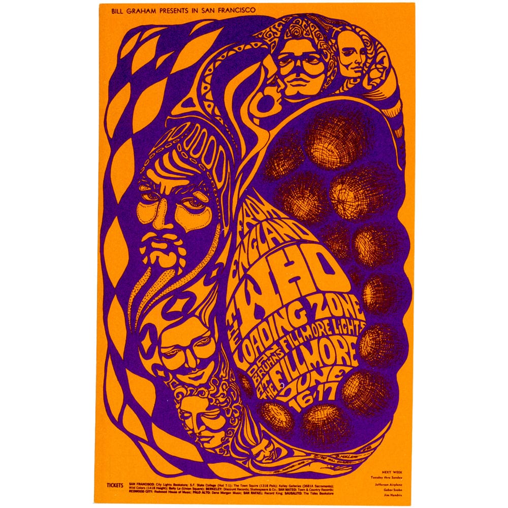 The Who and The Loading Zone: Original 1967 Postcard BG68 Art Gold & Silver Pawn Shop