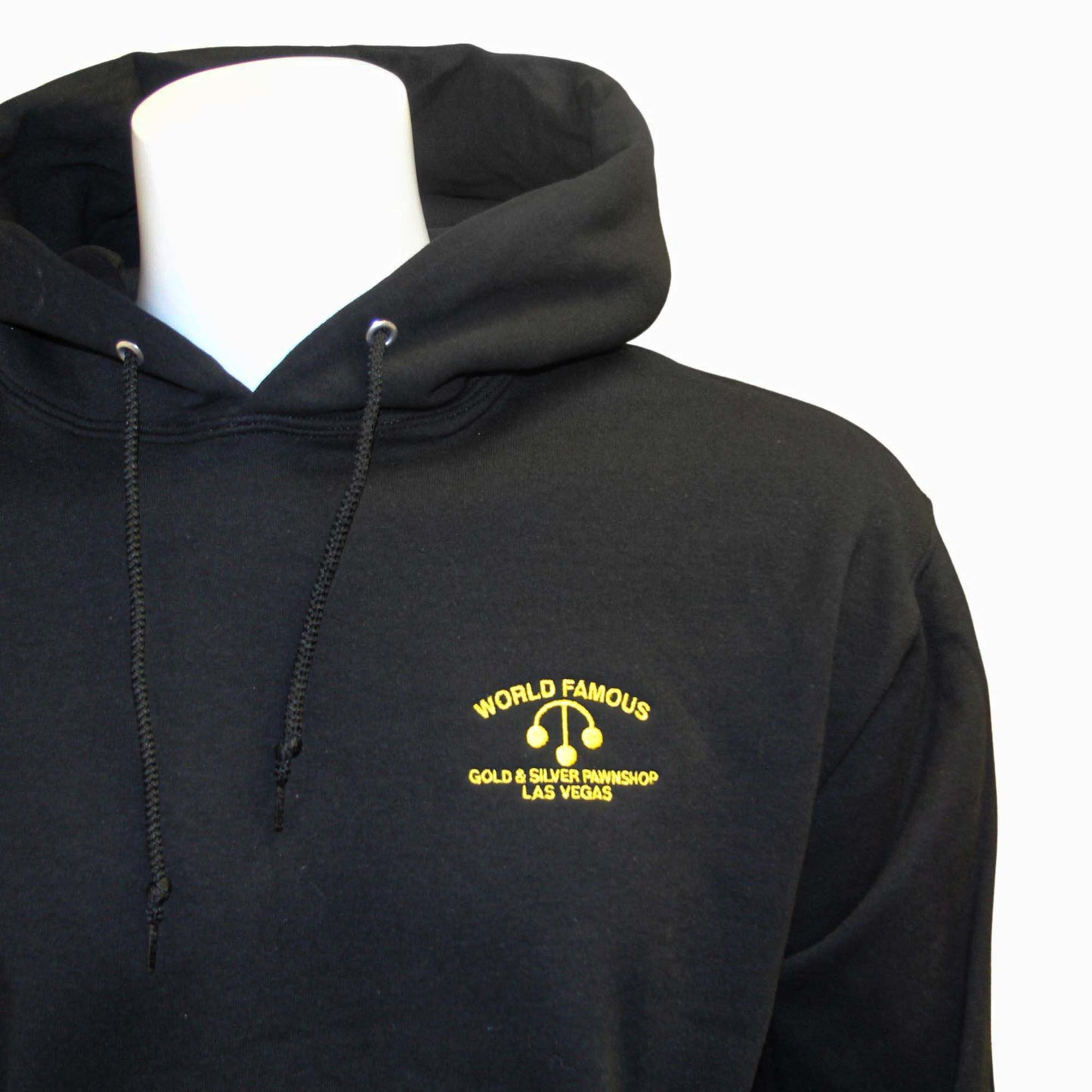 The World Famous Gold & Silver Pawn Shop Black Hoodie ZOOM