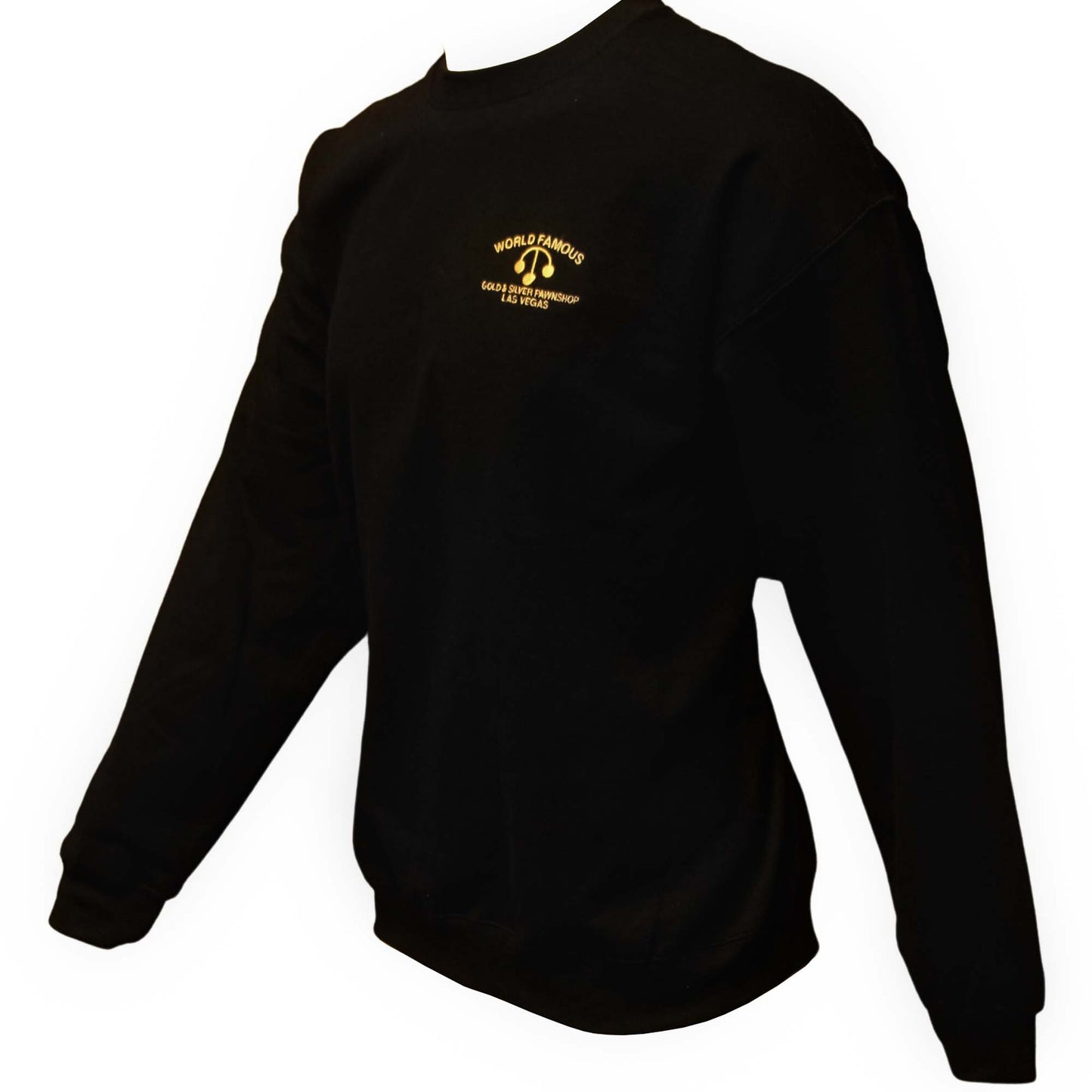 The World Famous Gold & Silver Pawn Shop Long Sleeve Sweatshirt Side View