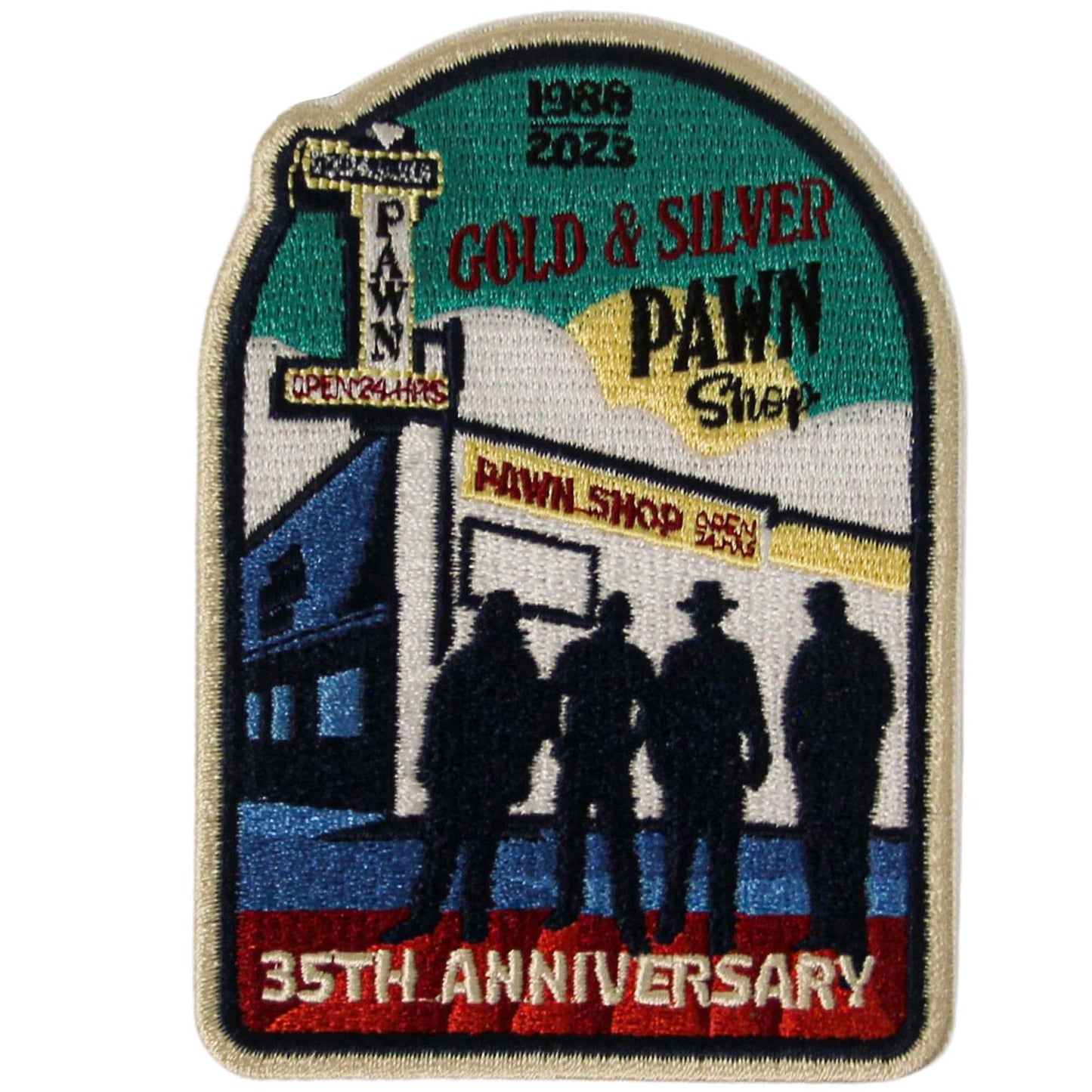 The World Famous Gold & Silver Pawn Shop Patches Blue Sky