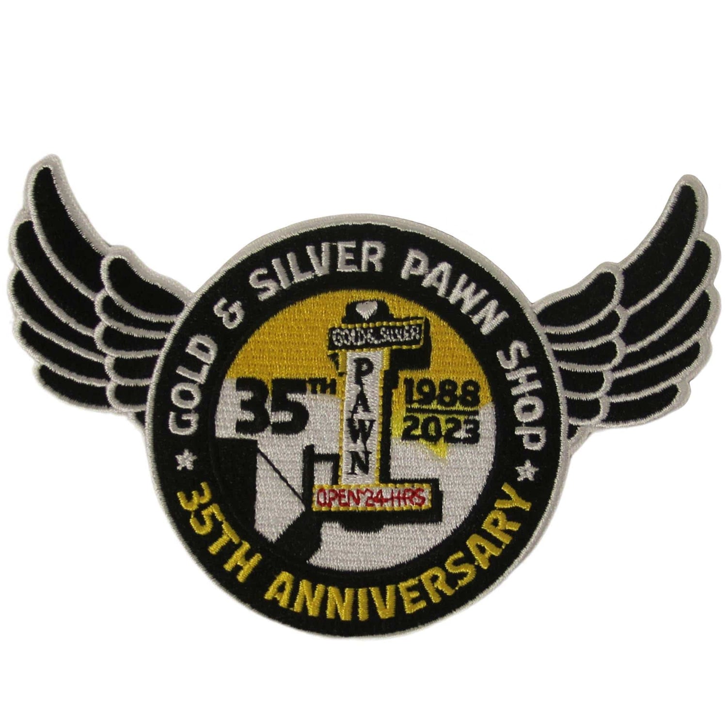 The World Famous Gold & Silver Pawn Shop Patches Wings