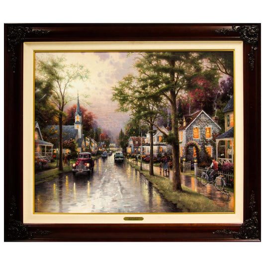 Thomas Kinkade; Hometown Morning Thumbnail