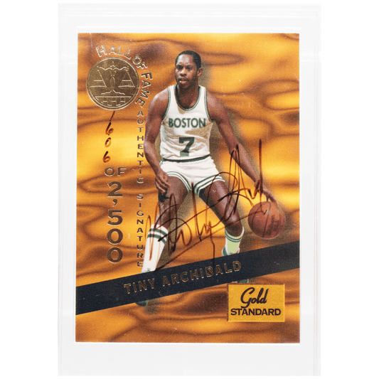 1994 Autographed Tiny Archibald Gold Standard Card Gold & Silver Pawn Shop