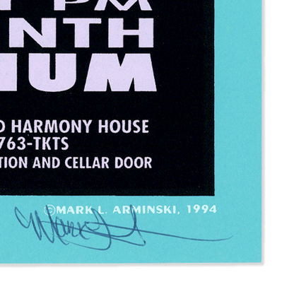 Tori Amos: Under the Pink Tour, 1994, Original Hand Signed Poster (Crosses)