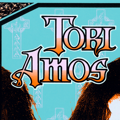 Tori Amos: Under the Pink Tour, 1994, Original Hand Signed Poster (Crosses)