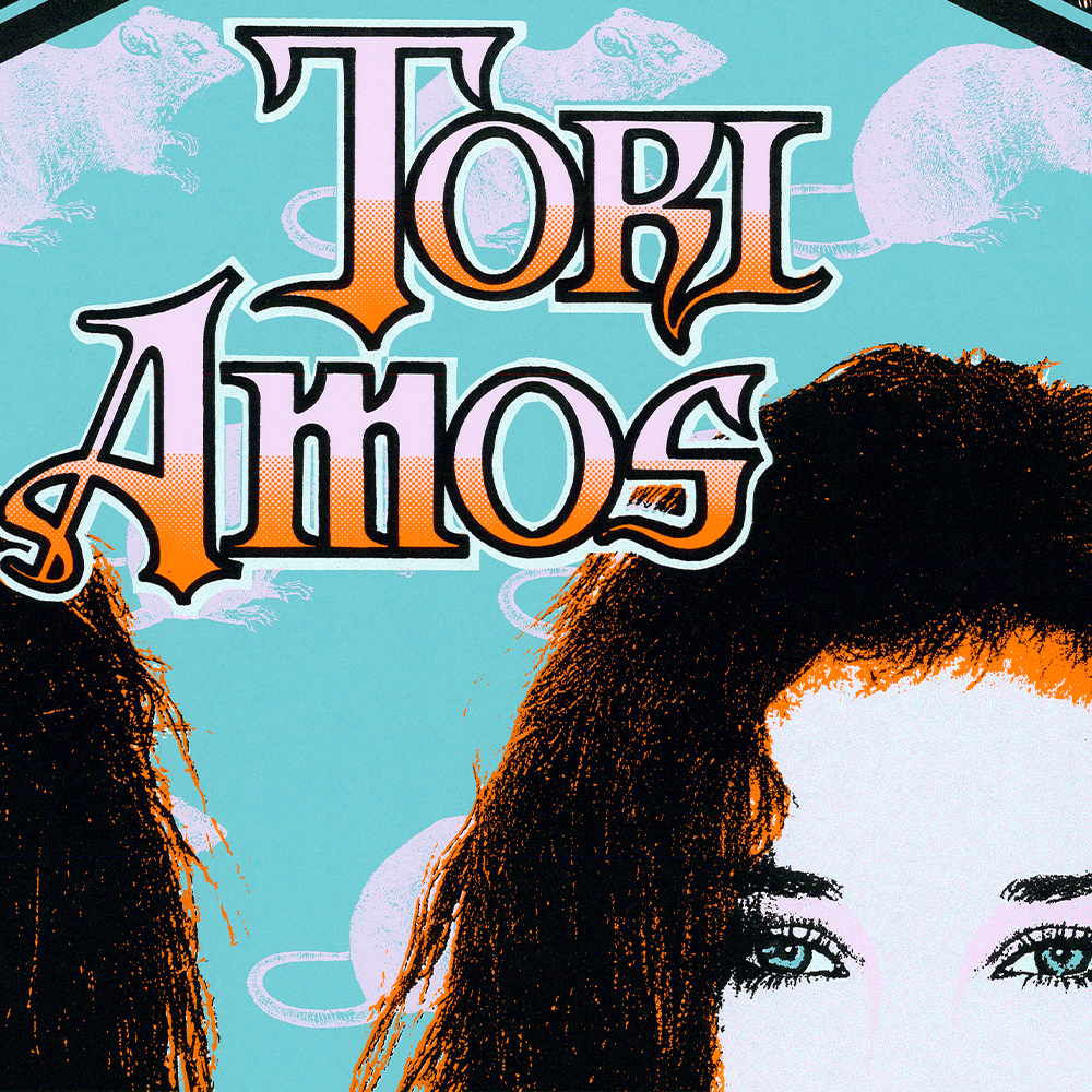 Detailed view of 1994 Tori Amos Poster featuring Rats by Mark Arminski