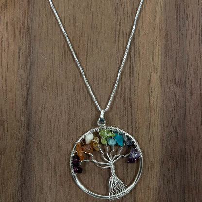 Tree of Life Necklace Angle