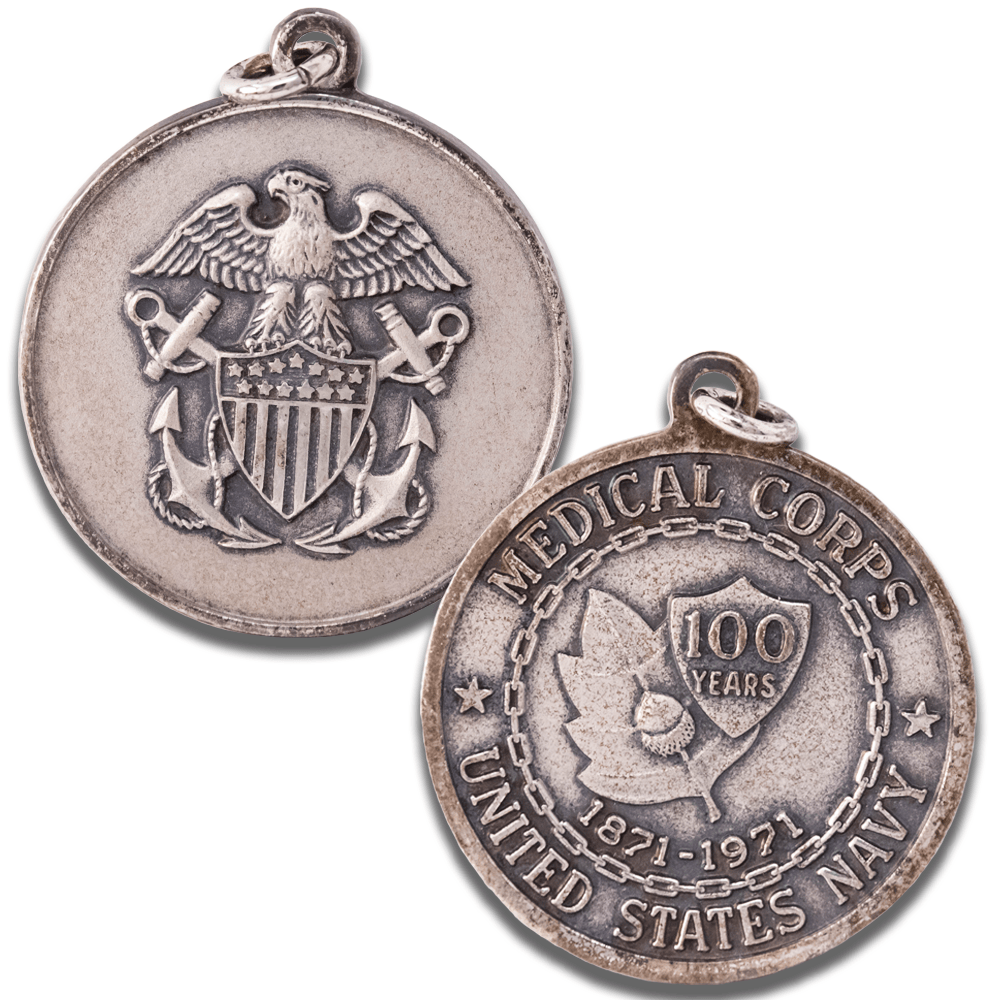 U.S. Navy Medical Corps 100th Anniversary 1871–1971 Commemorative Pendant Medal
Gold & Silver Pawn Shop