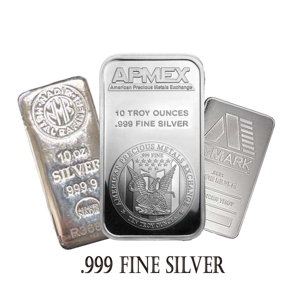 10oz Silver Bar Various Mints