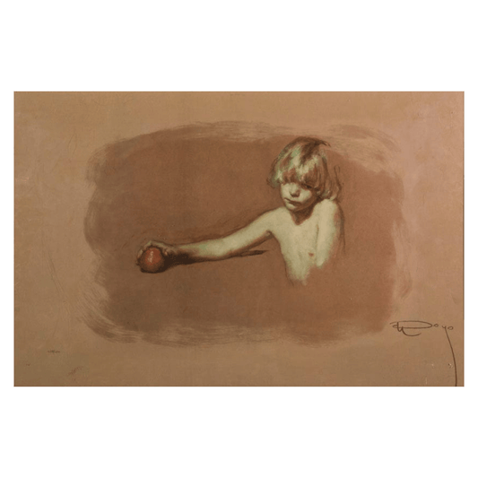 Jose Royo; Nina con Manzana Art G S Pawn