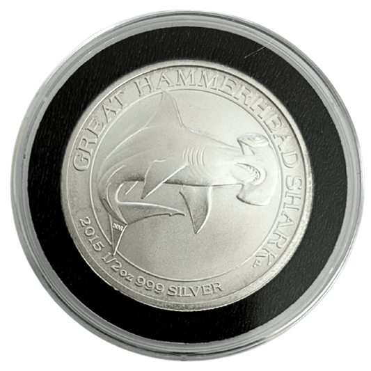 2015 Elizabeth II Australia "Great Hammerhead Shark" 50 Cent Coin Back 