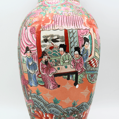 Large Chinese Hand Painted Vase