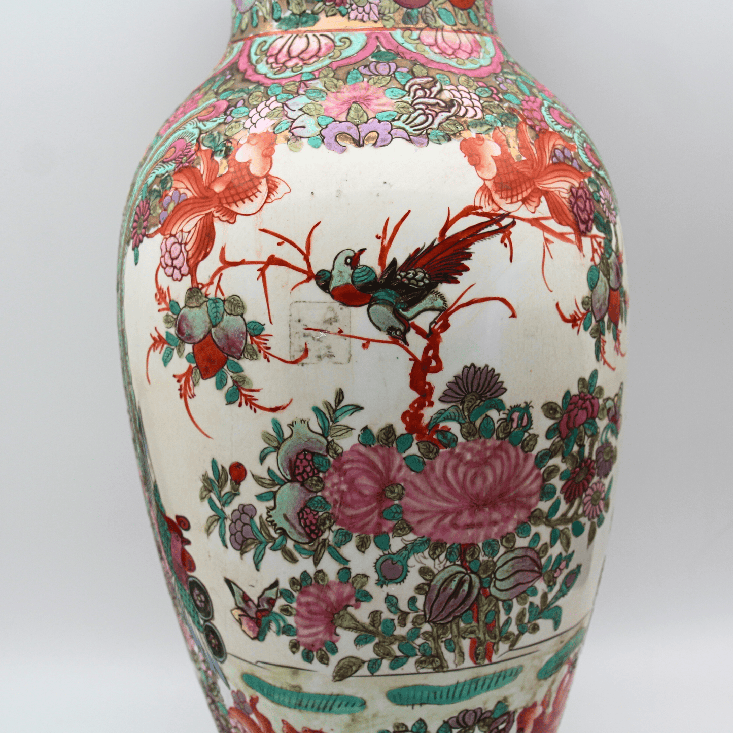 Large Chinese Hand Painted Vase