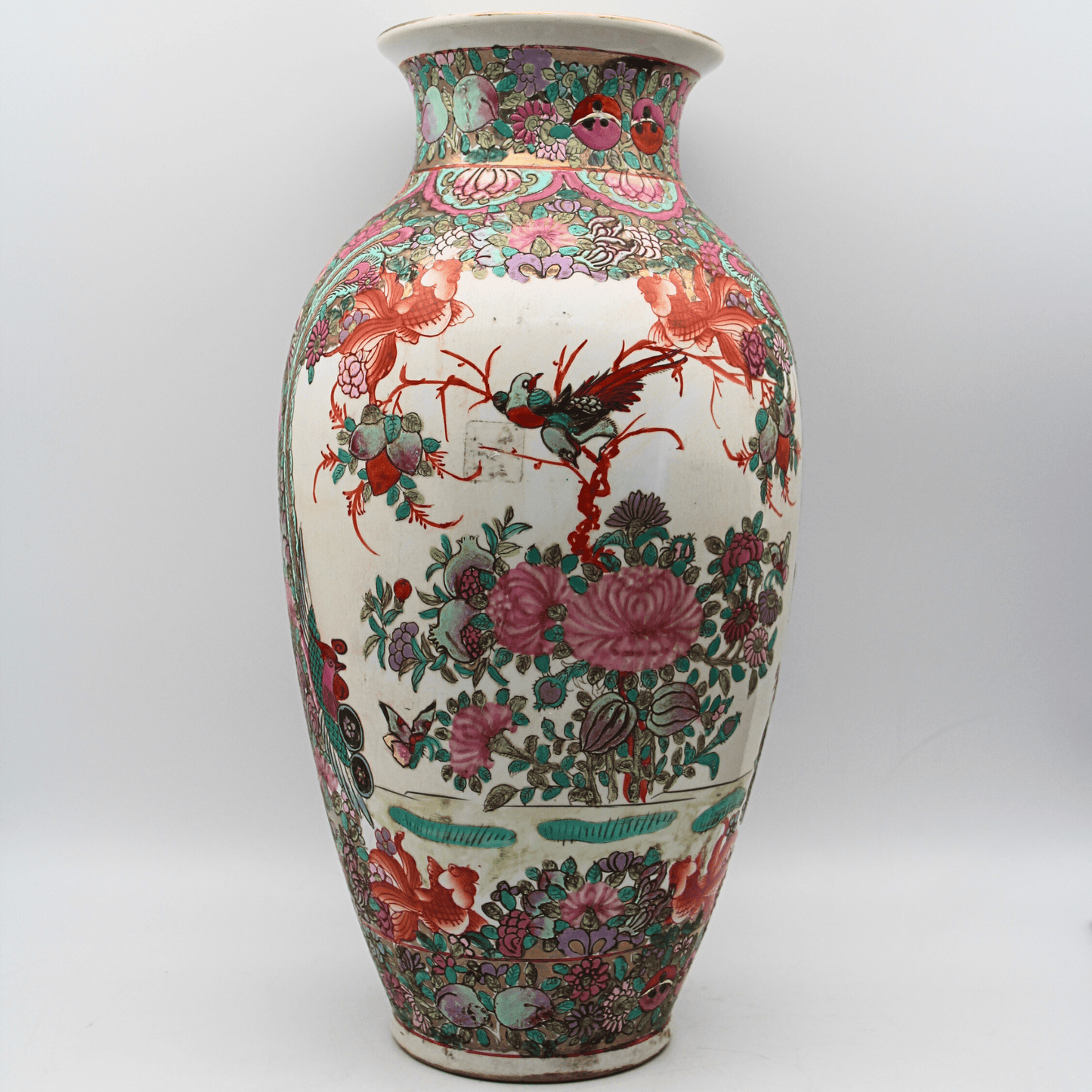 Large Chinese Hand Painted Vase