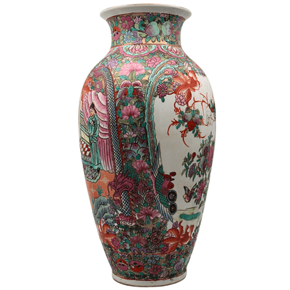 Large Chinese Hand Painted Vase