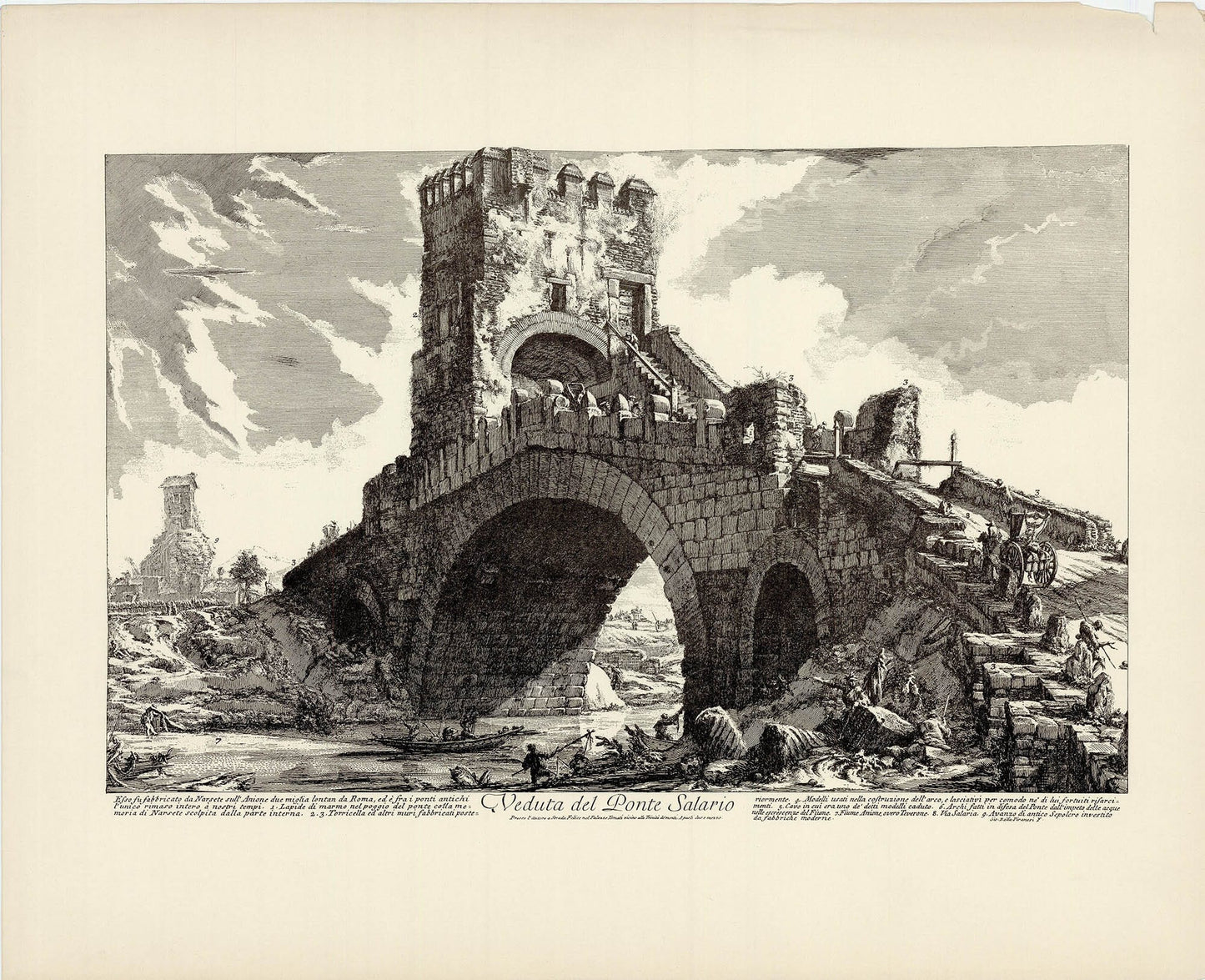 Giovanni Battista Piranesi (After) - Veduta del Ponte Salario Zoom