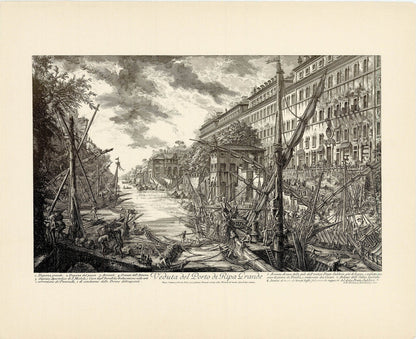 Giovanni Battista Piranesi (After) - Veduta del Porto di Ripa Grande Zoom