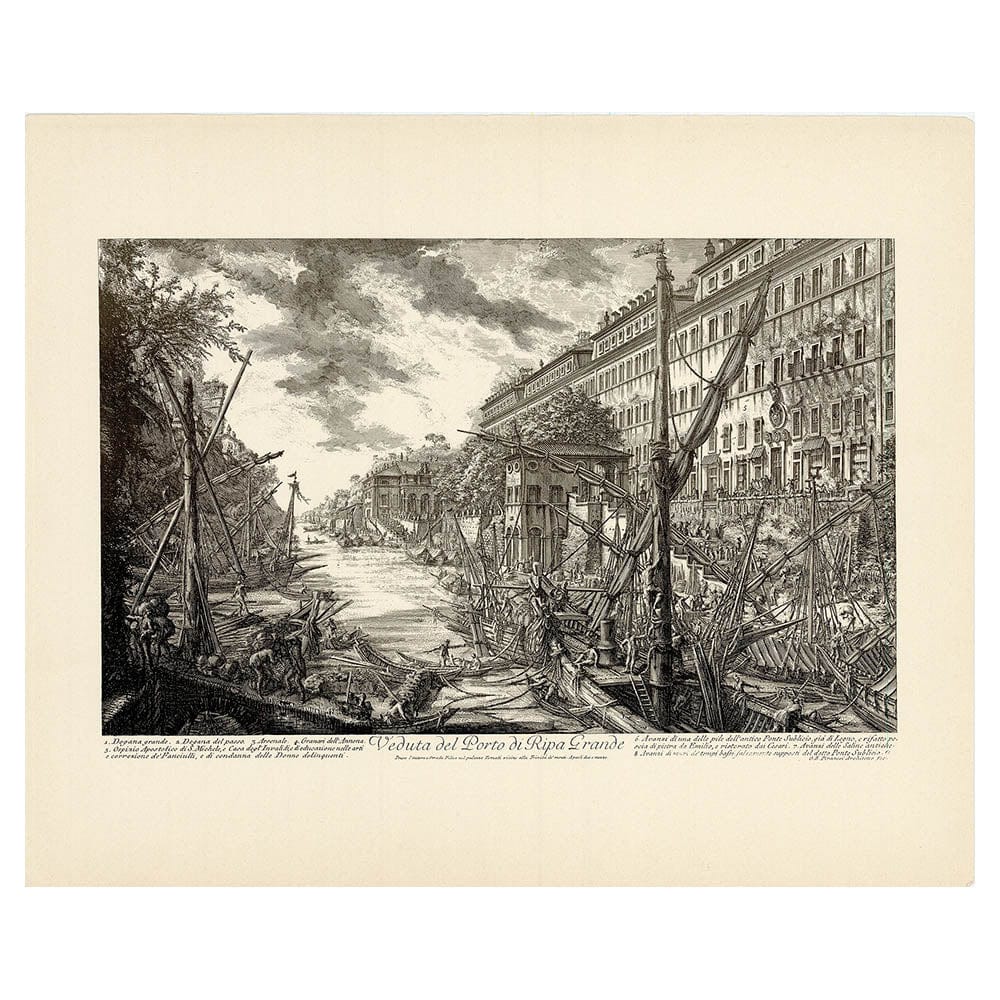 Giovanni Battista Piranesi (After) - Veduta del Porto di Ripa Grande Thumb