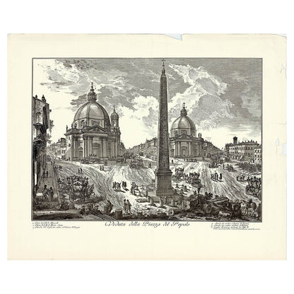 Giovanni Battista Piranesi (After) - Veduta della Piazza del Popolo Thumb