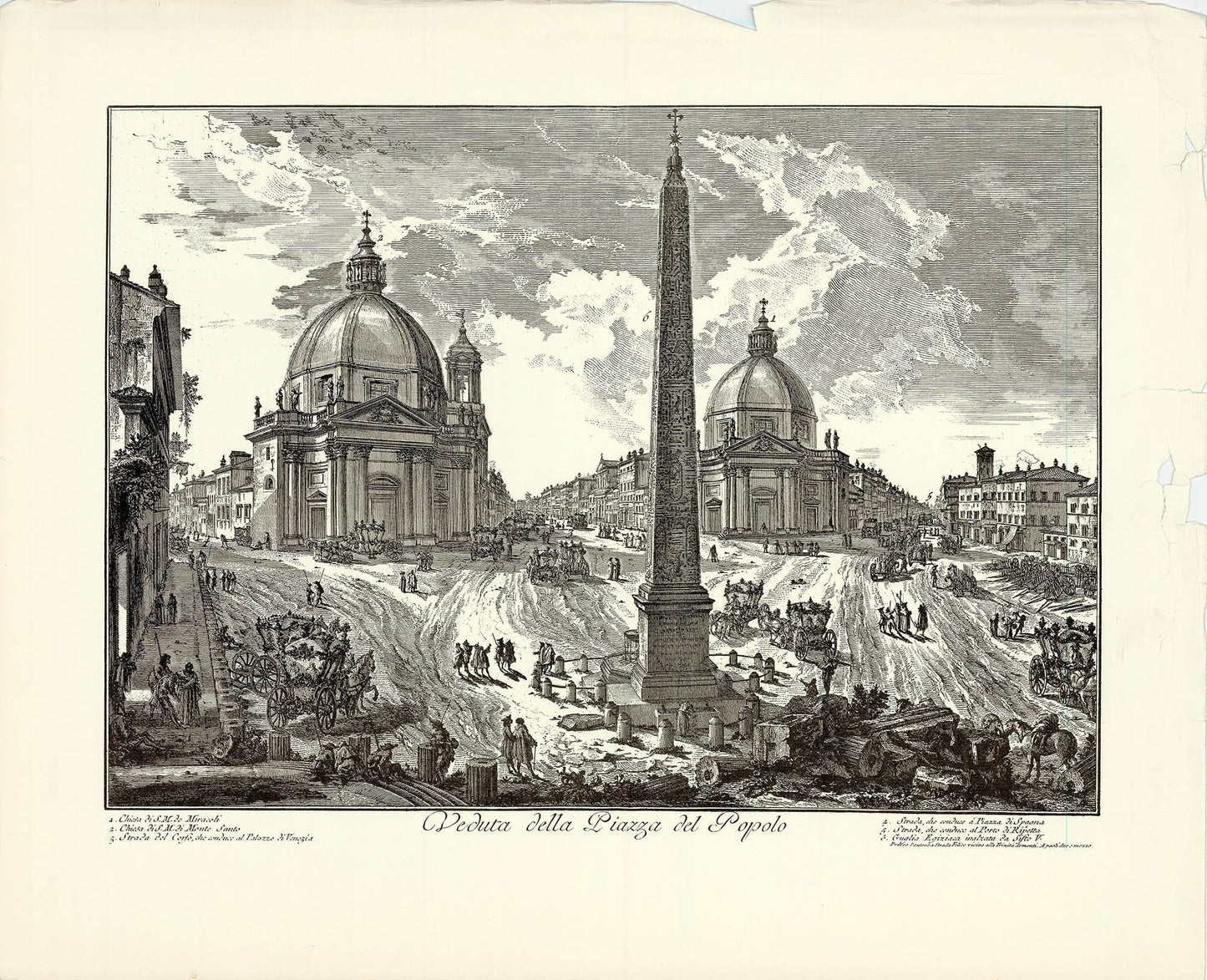 Giovanni Battista Piranesi (After) - Veduta della Piazza del Popolo Zoom