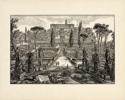 Giovanni Battista Piranesi (After) - Veduta della Villa Estense in Tivoli Zoom