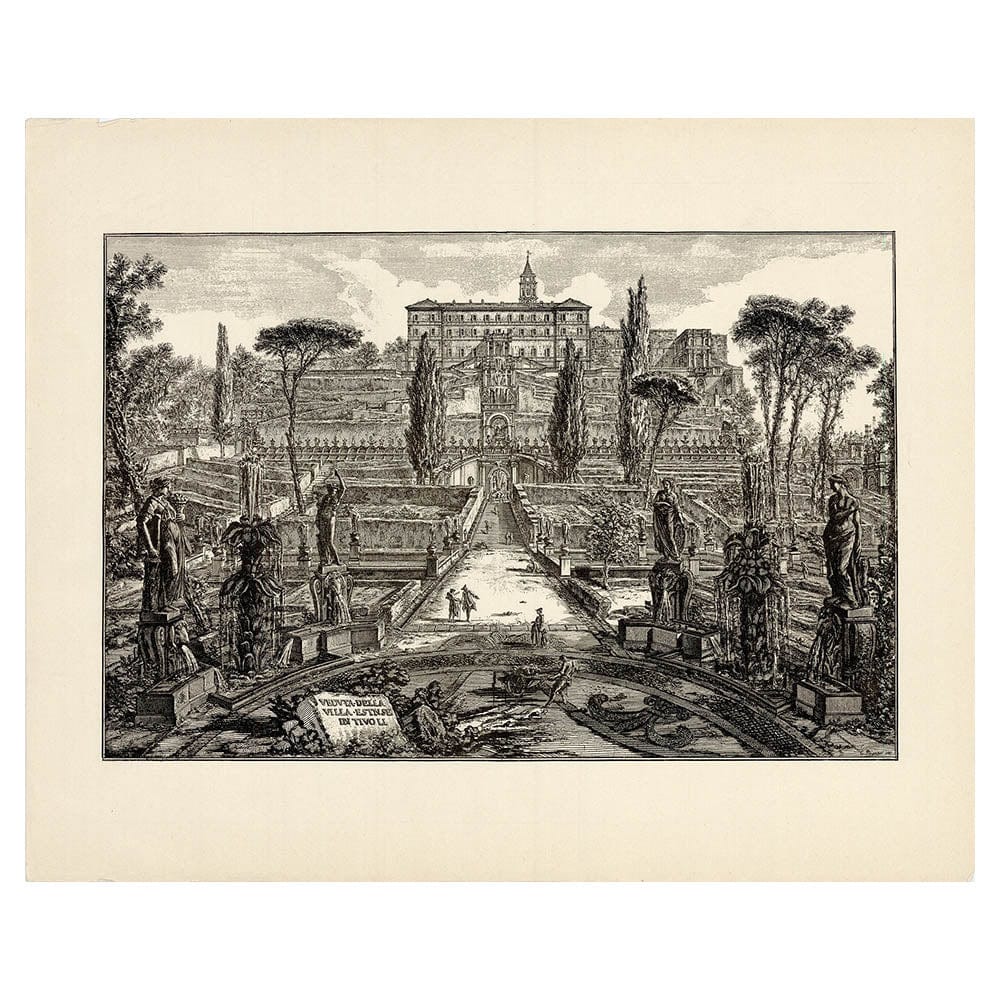 Giovanni Battista Piranesi (After) - Veduta della Villa Estense in Tivoli Thumb