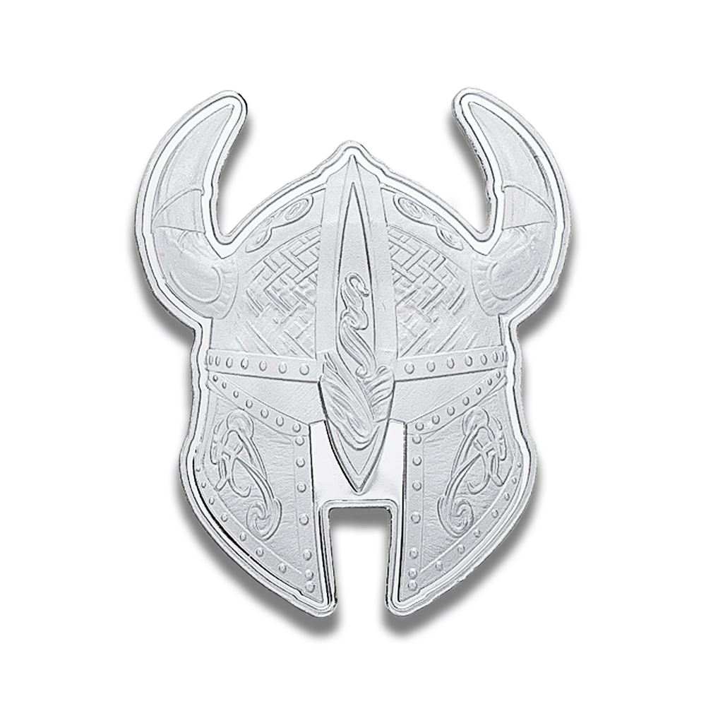 Viking Helmet Design 5 gram .999 Fine Silver Gold & Silver Pawn Shop