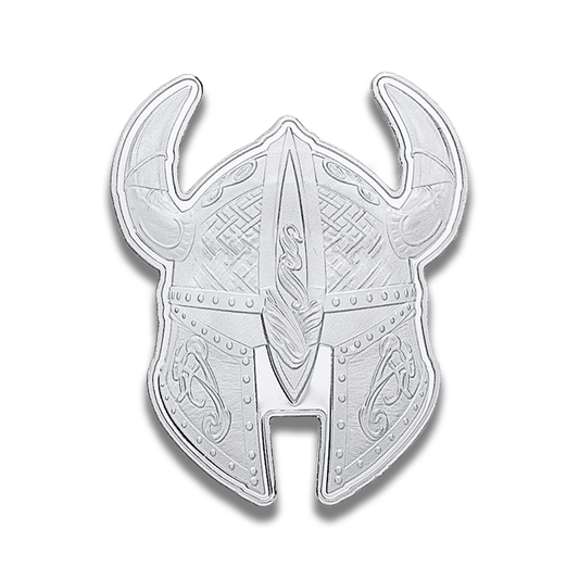 Viking Helmet Design 5 gram .999 Fine Silver Gold & Silver Pawn Shop
