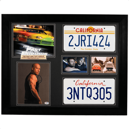 Vin Diesel Autographed Fast & Furious Memorabilia Gold & Silver Pawn Shop