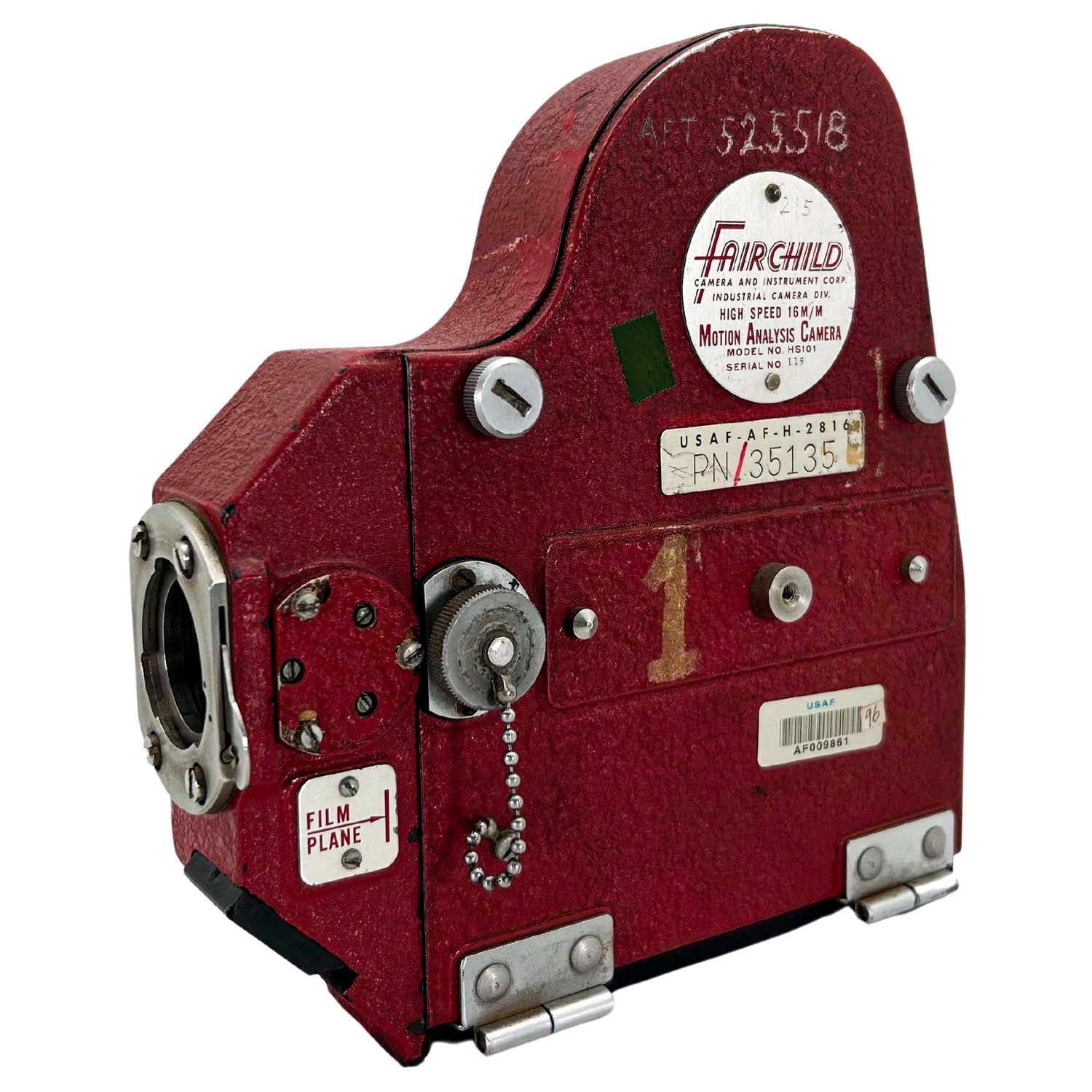 Vintage Fair Child High Speed 16MM Motion Analysis Camera Text